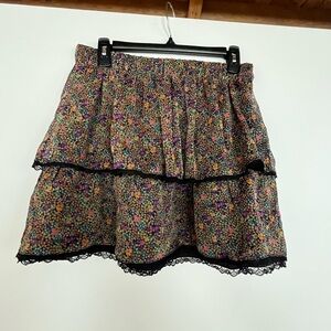 Delia’s tiered floral skirt